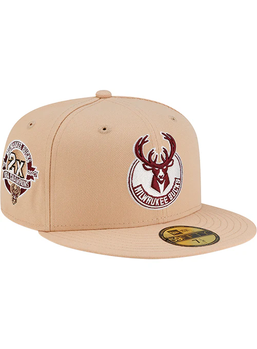New Era 59Fifty Global 2x Milwaukee Bucks Fitted Hat - Image 2
