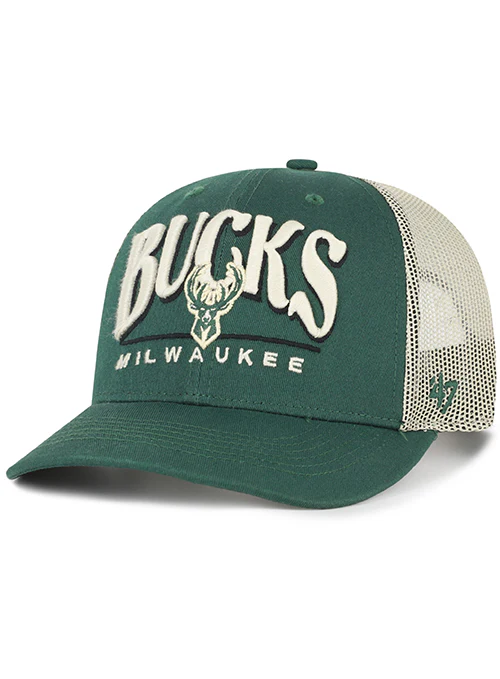 '47 Brand Arid Milwaukee Bucks Trucker Snapback Hat