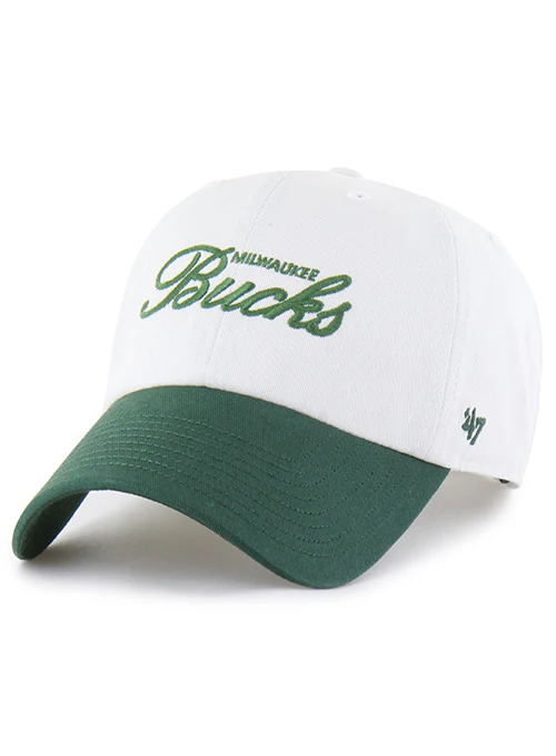'47 Brand Crossover Basics Green Milwaukee Bucks Adjustable Hat