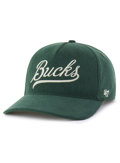 '47 Brand Golden Age Corduroy Hitch Milwaukee Bucks Snapback Hat