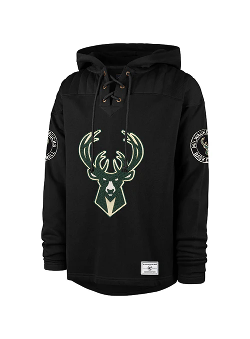 '47 Brand Golden Age Milwaukee Bucks Lacer Hooded Sweatshirt