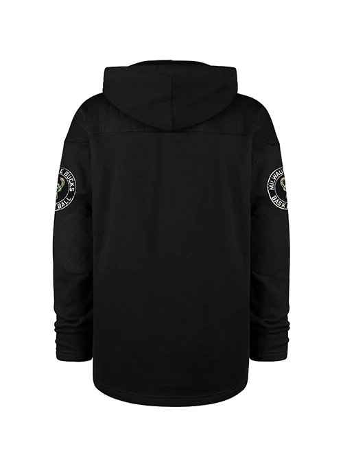 '47 Brand Golden Age Milwaukee Bucks Lacer Hooded Sweatshirt - Image 2