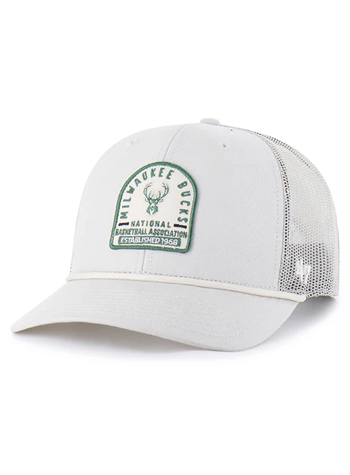 '47 Brand Gravestone Milwaukee Bucks Snapback Trucker Hat