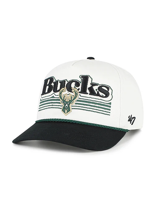 '47 Brand Script Fade Rope Hitch Milwaukee Bucks Adjustable Hat