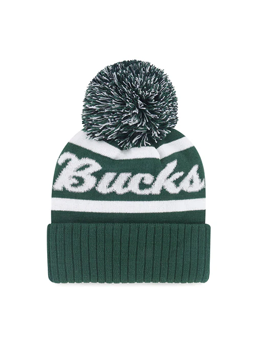'47 Brand Spirited Milwaukee Bucks Pom Knit Hat - Image 2