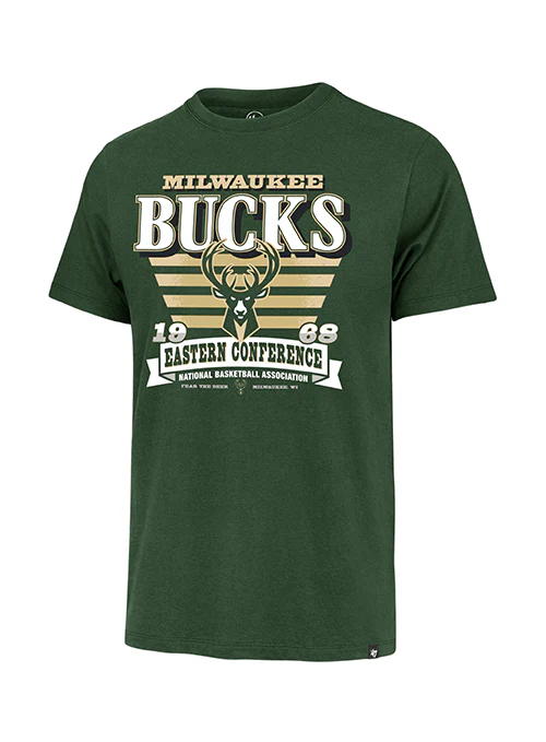 '47 Brand Stripe Splash Franklin Milwaukee Bucks T-Shirt