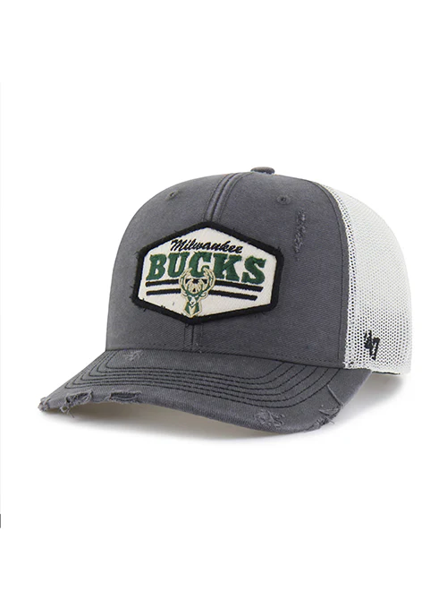 '47 Brand Well Worn Milwaukee Bucks Trucker Snapback Hat