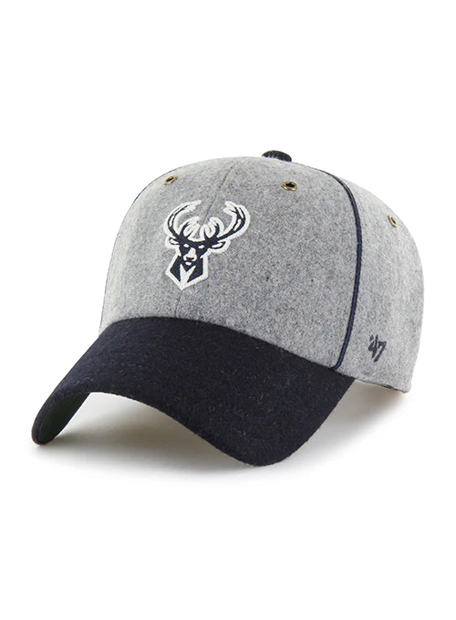 '47 Brand Wool Brocke Milwaukee Bucks Clean Up Adjustable Hat