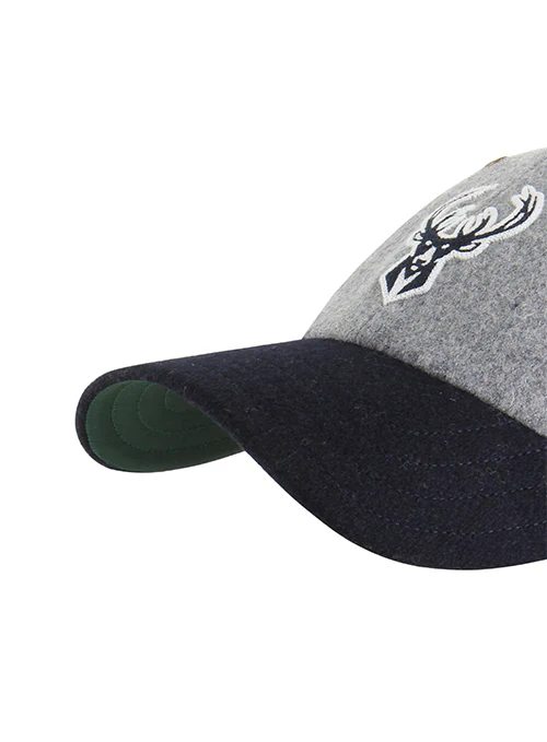 '47 Brand Wool Brocke Milwaukee Bucks Clean Up Adjustable Hat - Image 3