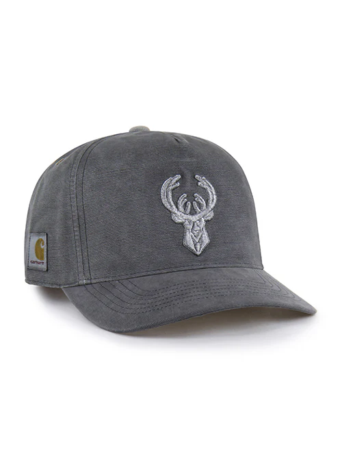 '47 Brand x Carhartt Garment Dyed Hitch Milwaukee Bucks Snapback Hat - Image 3