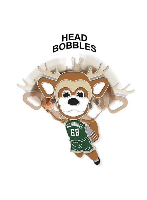 Aminco Bango Bobble Milwaukee Bucks Pin - Image 2