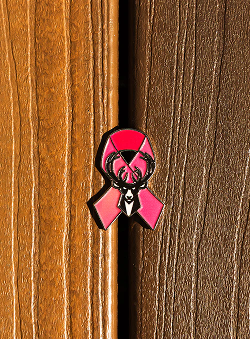 Aminco Breast Cancer Awareness Milwaukee Bucks Pin