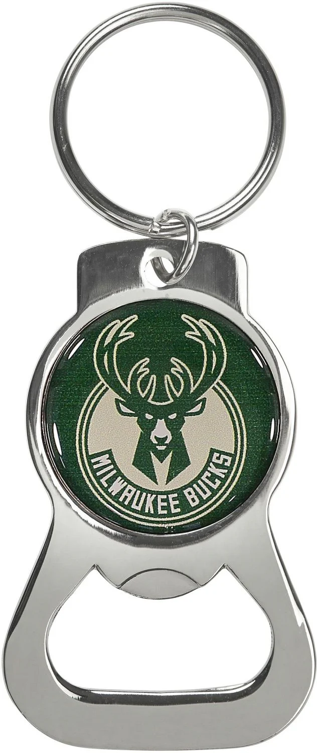 Aminco Global Logo Milwaukee Bucks Bottle Opener Keychain - Image 2