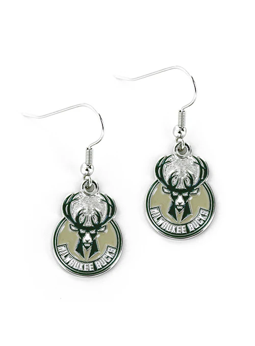 Aminco Global Logo Milwaukee Bucks Earrings
