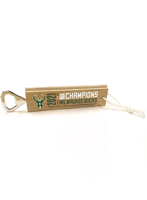 Artsman Milwaukee Bucks Court 2nd Edition Bottle Opener 6"x1.5"