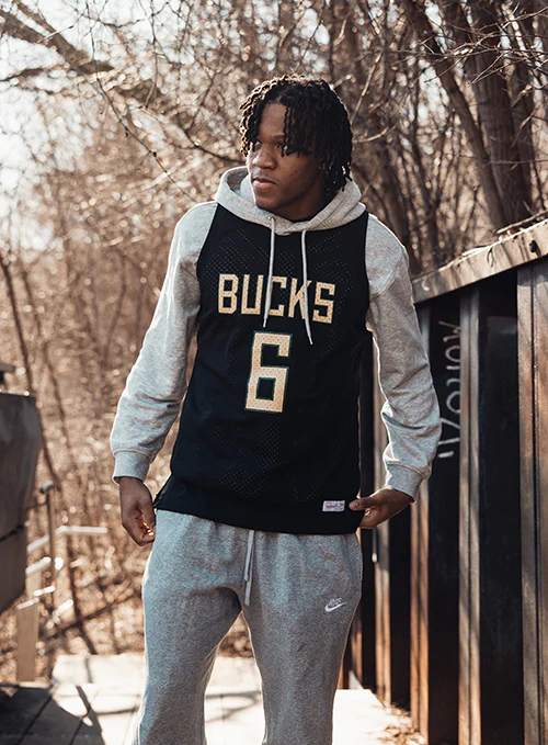 Bucks In Six x Mitchell & Ness Milwaukee Bucks Swingman Jersey - Image 2