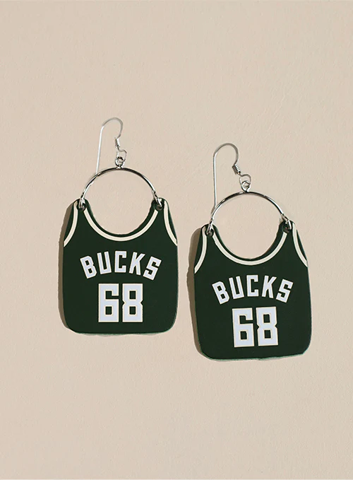 Bucks Pro Shop Icon Charley Milwaukee Bucks Earrings