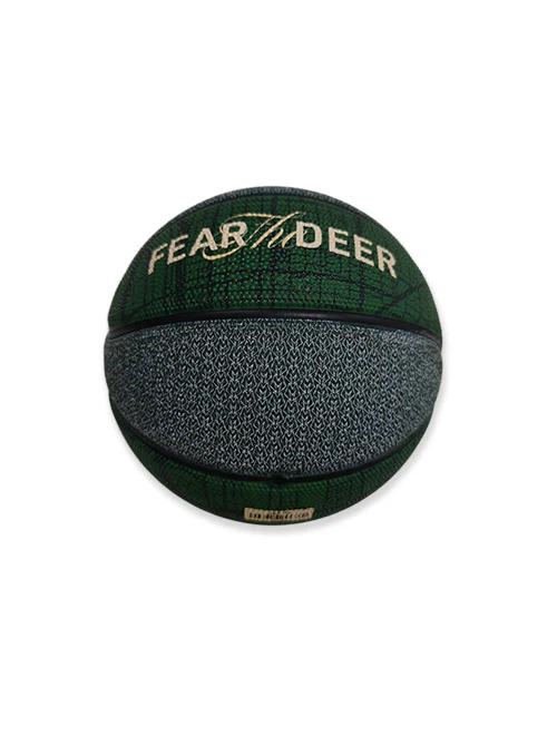 Fear The Deer City Map Milwaukee Bucks Mini Basketball - Image 2