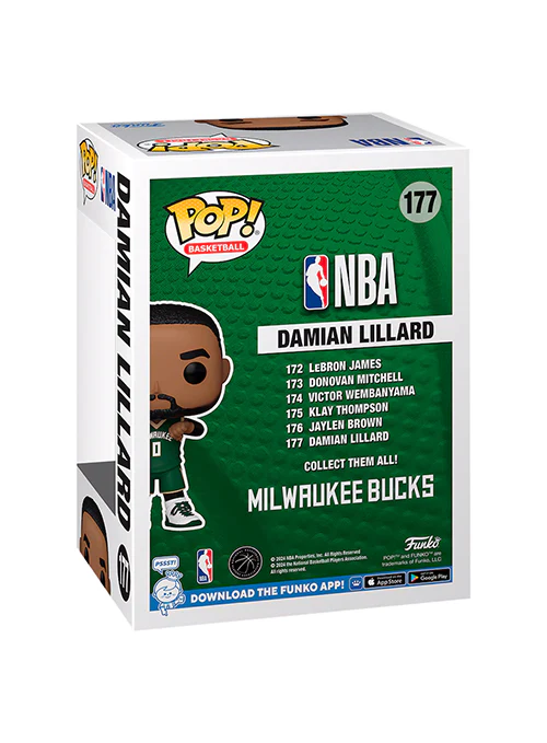 Funko Pop! Icon Edition Damian Lillard Milwaukee Bucks Figure - Image 3