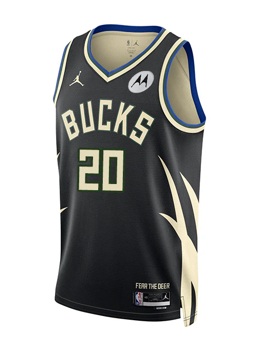 Jordan 2022 Statement Edition AJ Green Milwaukee Bucks Swingman Jersey - Image 3