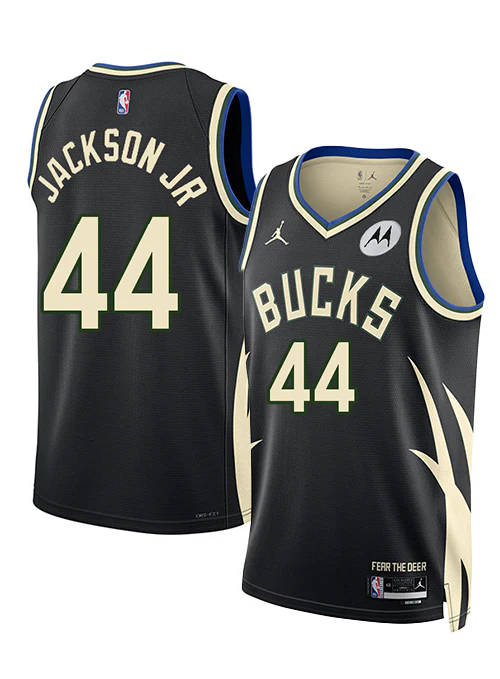 Jordan 2022 Statement Edition Andre Jackson Jr. Milwaukee Bucks Swingman Jersey
