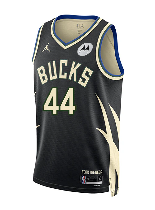 Jordan 2022 Statement Edition Andre Jackson Jr. Milwaukee Bucks Swingman Jersey - Image 3