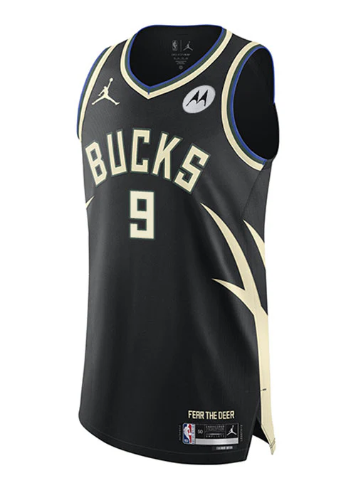 Jordan 2022 Statement Edition Bobby Portis Jr. Milwaukee Bucks Authentic Jersey - Image 3