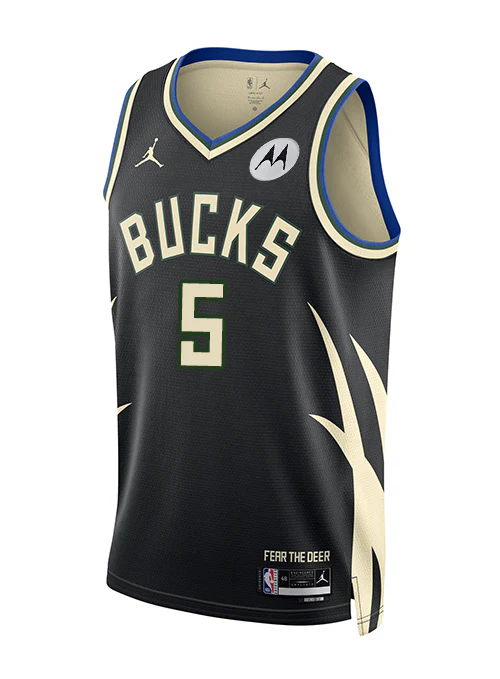 Jordan 2022 Statement Edition Gary Trent Jr. Milwaukee Bucks Swingman Jersey - Image 3