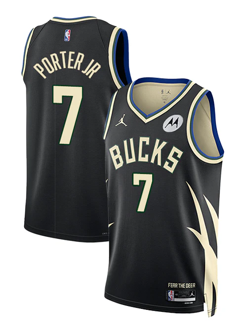 Jordan 2022 Statement Edition Kevin Porter Jr Milwaukee Bucks Swingman Jersey