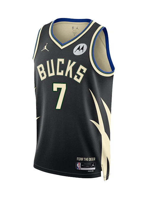 Jordan 2022 Statement Edition Kevin Porter Jr Milwaukee Bucks Swingman Jersey - Image 2