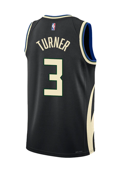Jordan 2022 Statement Edition Myles Turner Milwaukee Bucks Swingman Jersey - Image 2