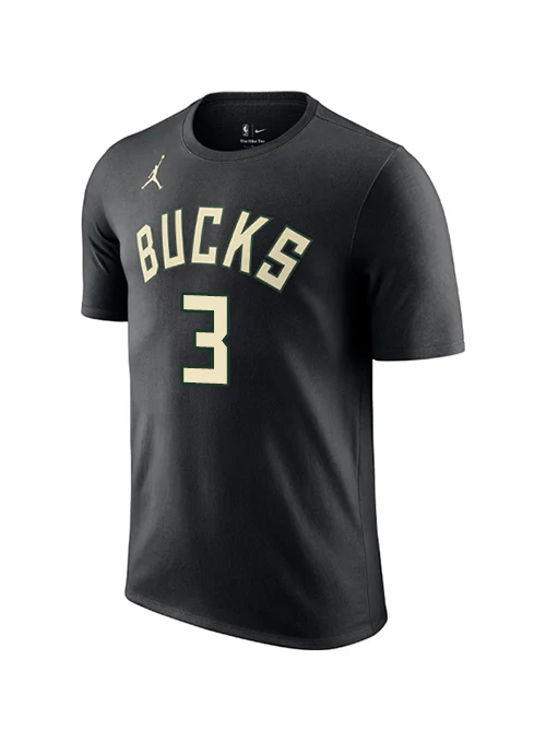 Jordan 2022 Statement Edition Myles Turner Milwaukee Bucks T-Shirt - Image 2