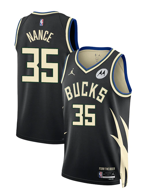 Jordan 2022 Statement Edition Pete Nance Milwaukee Bucks Swingman Jersey