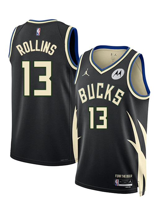 Jordan 2022 Statement Edition Ryan Rollins Milwaukee Bucks Swingman Jersey
