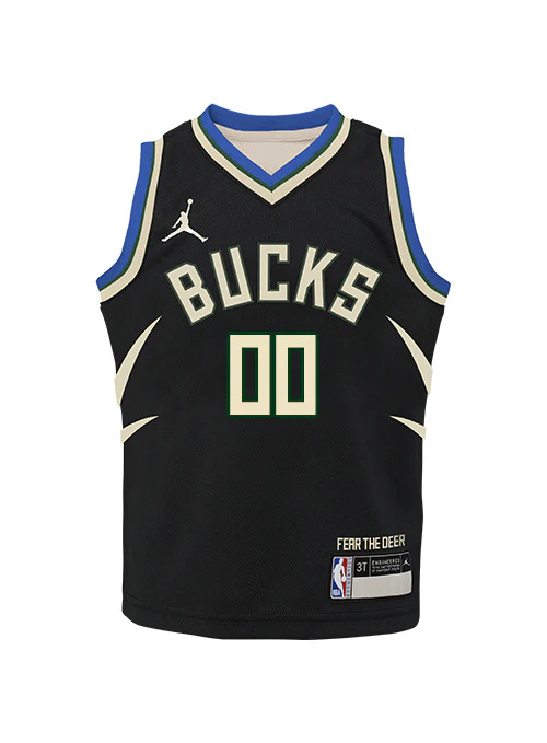 Juvenile Nike 2022 Statement Edition Custom Milwaukee Bucks Jersey - Image 2