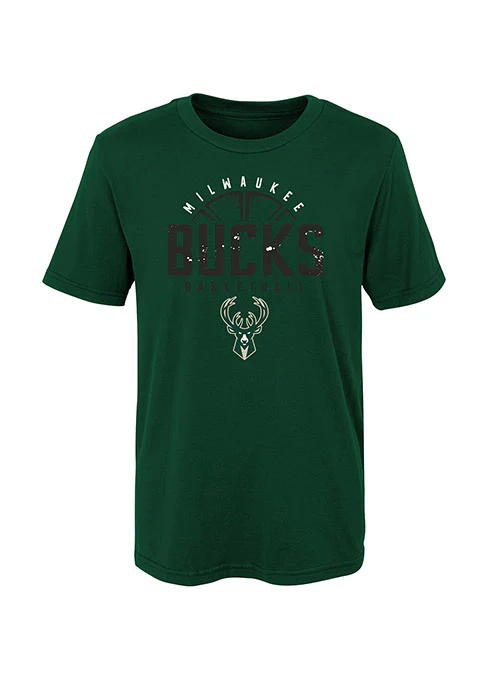 Juvenile Street Ball Green Milwaukee Bucks T-Shirt