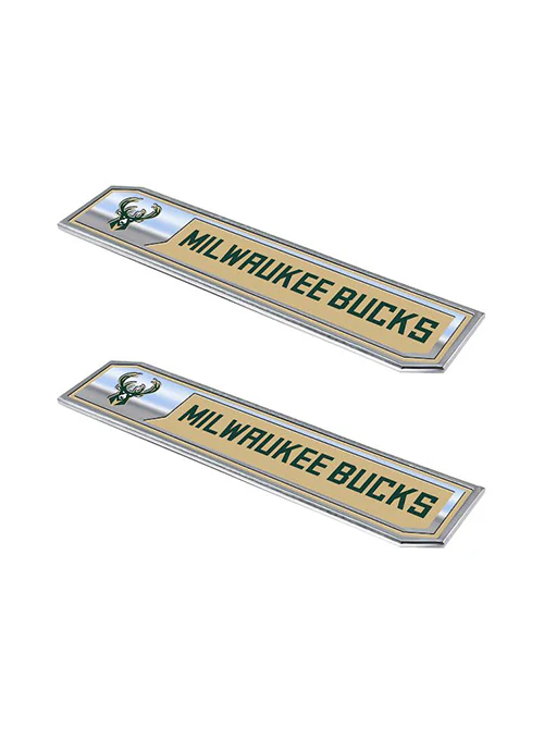 Logo Brands Milwaukee Bucks 2-Pack Emblem Decal