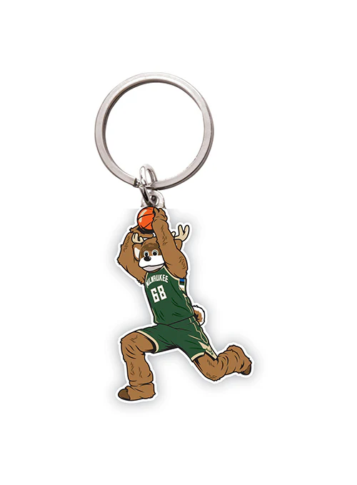 Dunking Bango Milwaukee Bucks Acrylic Keychain