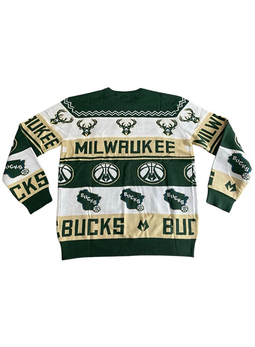 Bucks Pro Shop Holiday 2025 Milwaukee Bucks Sweater - Image 2