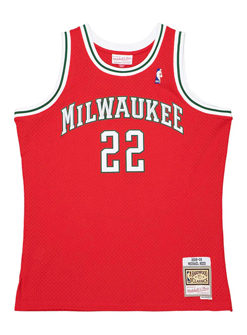 Mitchell & Ness HWC '08 Michael Redd Milwaukee Bucks Swingman Jersey - Image 4