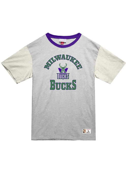 Mitchell & Ness HWC '93 Heritage Meshed Up Milwaukee Bucks T-Shirt