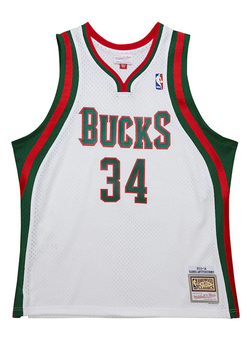 Mitchell & Ness HWC '13 Giannis Antetokounmpo Milwaukee Bucks Swingman Jersey - Image 4