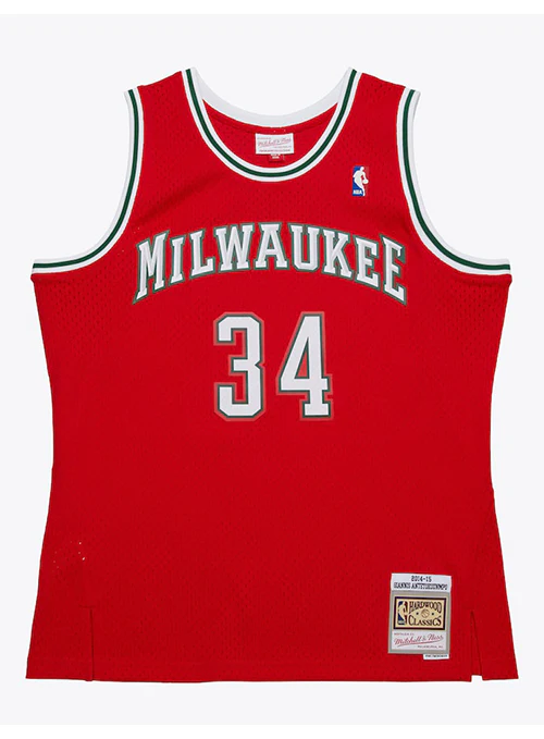 Mitchell & Ness HWC '14 Giannis Antetokounmpo Milwaukee Bucks Swingman Jersey - Image 3
