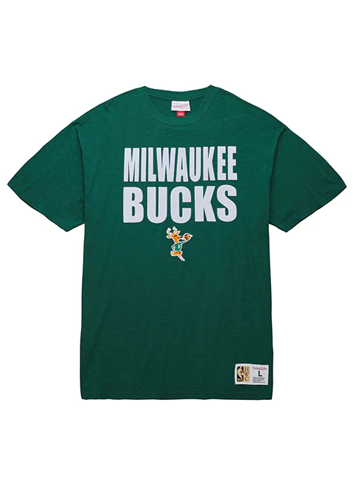 Mitchell & Ness HWC '68 Legendary Slub green Milwaukee Bucks T-Shirt