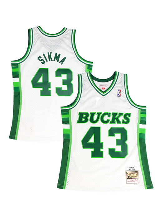 Mitchell & Ness HWC' 88 Jack Sikma Milwaukee Bucks Swingman Jersey