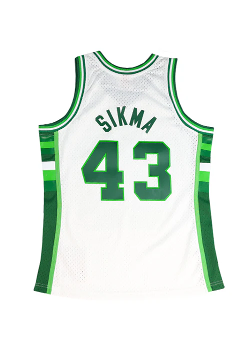 Mitchell & Ness HWC' 88 Jack Sikma Milwaukee Bucks Swingman Jersey - Image 2