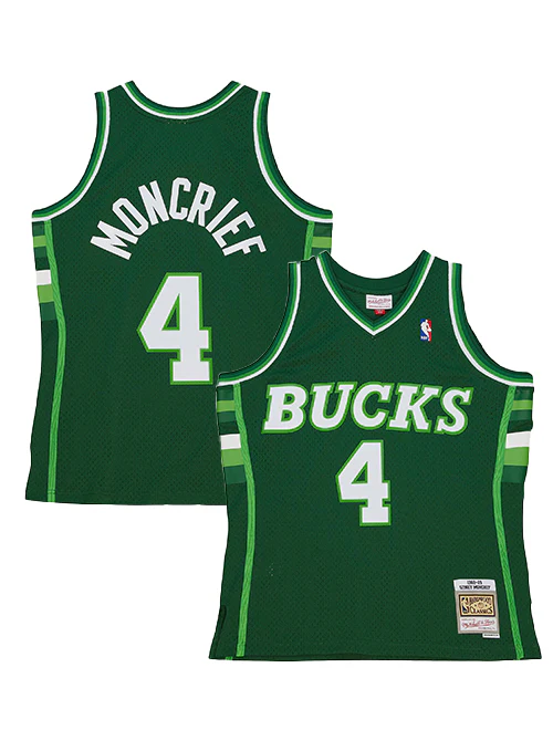 Mitchell & Ness HWC '88 Sidney Moncrief Milwaukee Bucks Swingman Jersey