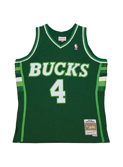 Mitchell & Ness HWC '88 Sidney Moncrief Milwaukee Bucks Swingman Jersey - Image 2