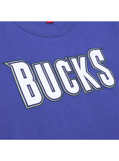 Mitchell & Ness HWC '93 Color Blocked Milwaukee Bucks T-Shirt - Image 3