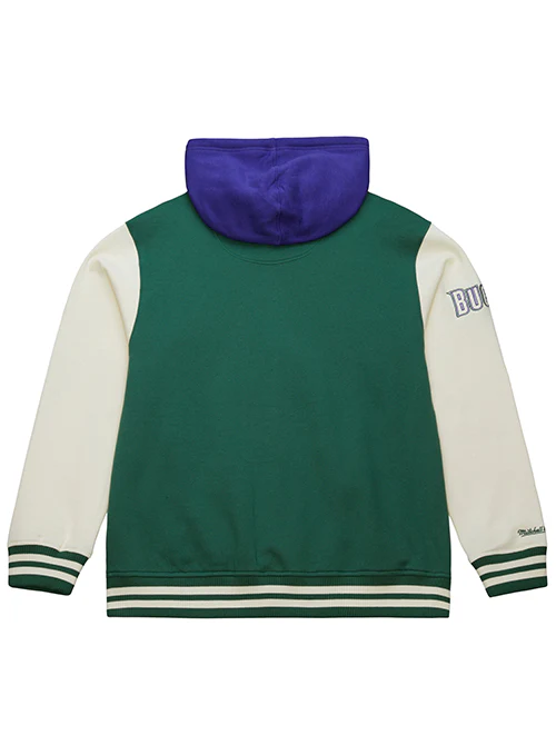 Mitchell & Ness HWC '93 Courts Milwaukee Bucks Hooded Jacket - Image 2